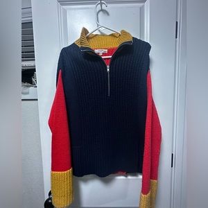 Multi color knit sweater